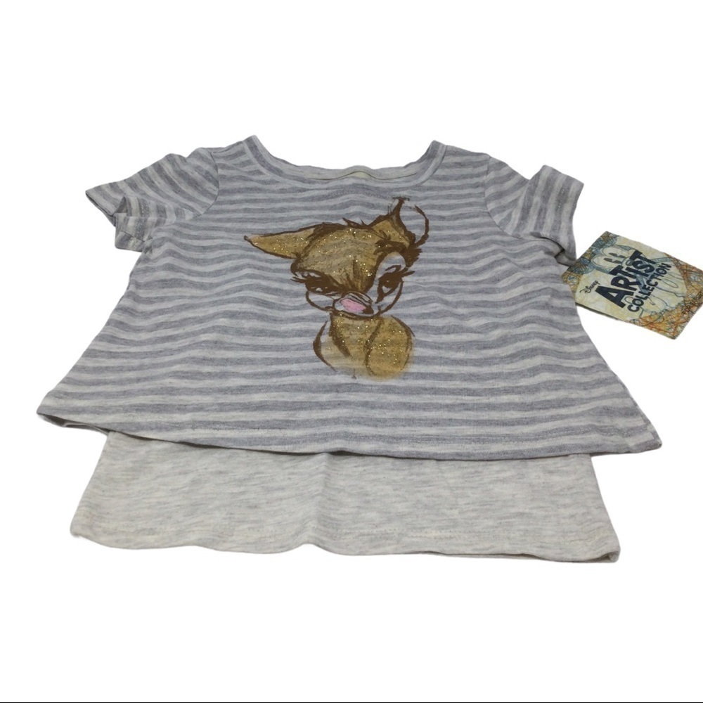 Disney baby Bambi 2 piece crop top‎ &sleeveless top